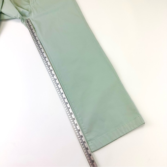 Gap High Stride Wide Leg Ankle Khakis Size 6 Frothy Aqua Blue cotton casual pant - Picture 8 of 16